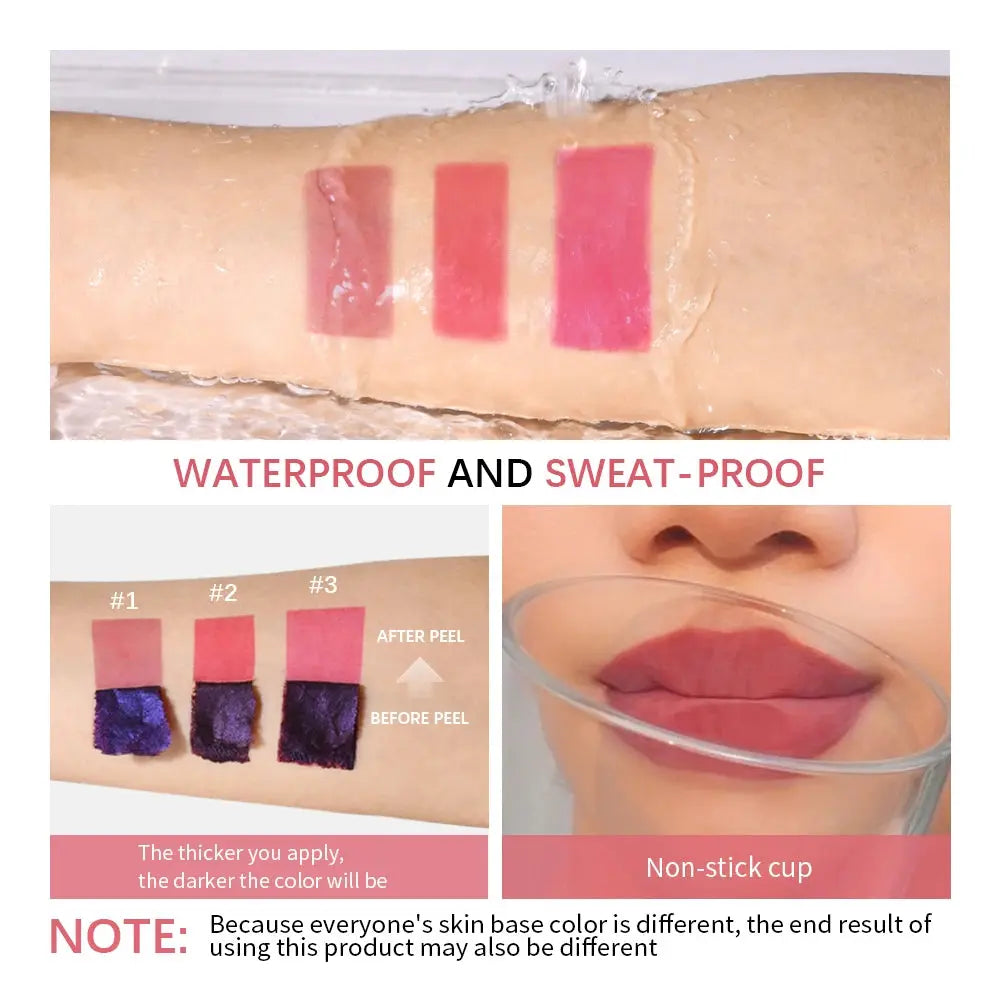 Long Lasting Lip Inks Korean Matte Lip Tint Peel Off Matte Tick for Lips Stick Free Shipping Liquid Lipstick Waterproof Makeup - MaJuah