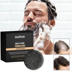 Hair Darkening Shampoo Bar Soap Anti Dandruff Deep Hair Care Nourishment Frizz Itchy Improve Beautiful Cleansing Black Head Z2M5