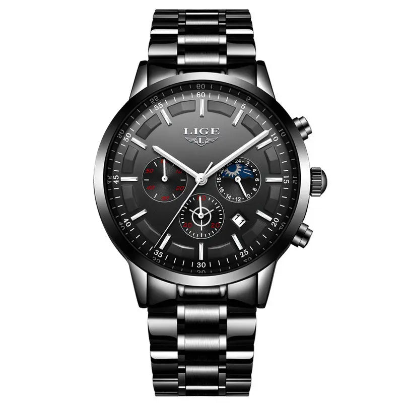 Men's Fashion Waterproof Moon Quartz Business Sports Watch - MaJuah
