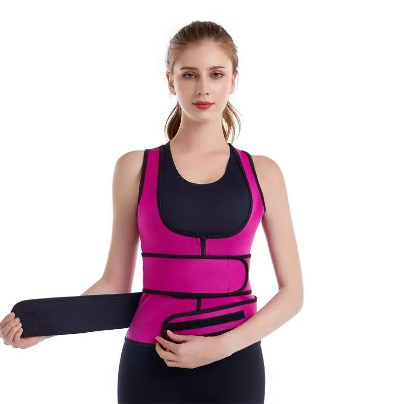 Neopren Waist Trainer For Women Workout Trimmer Belt Sauna Sweat Corset Cincher VickyLei
