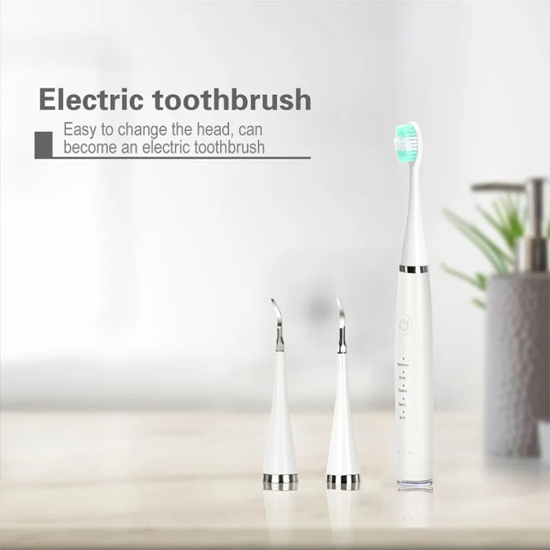 Sonic Electric Toothbrush Teeth Cleaner Dental Teeth Scaler USB Rechargeable Dental Calculus Stains Tartar Plaque Remover Tools