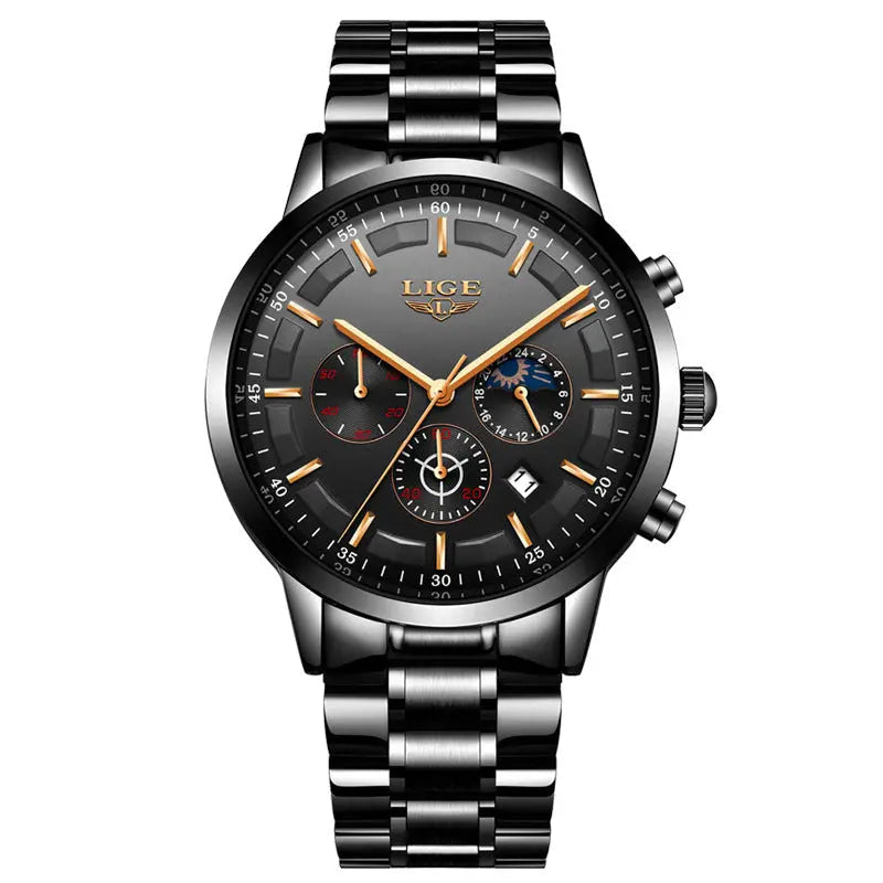 Men's Fashion Waterproof Moon Quartz Business Sports Watch - MaJuah