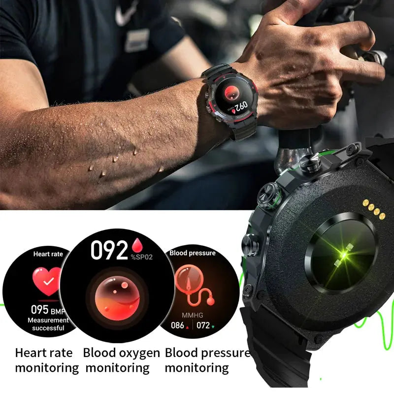 MASX MOSS Ⅱ smart watch 1.43'' AMOLED Display 420mAH bluetooth call Military-grade Toughness Waterproof Sport watch men - MaJuah