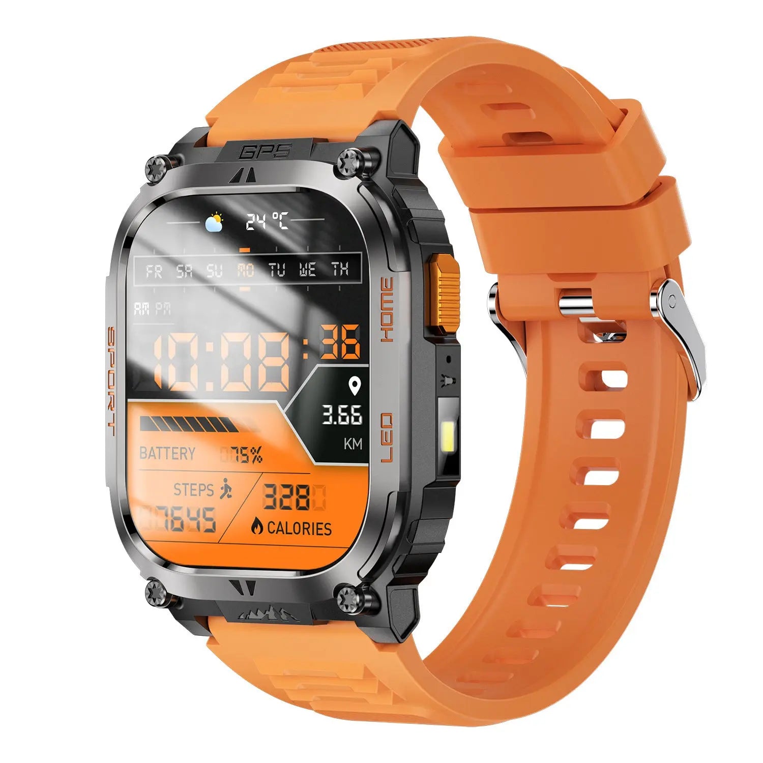 QX18 Smart Bracelet GPS Positioning Sports LED Health Monitoring - MaJuah