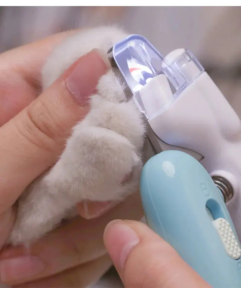 Pet Nail Clippers Dog Nail Clippers Cat Nail Clippers LED Electric Nail Grinder Pet Supplies LED Light Pet Nail Clippers - MaJuah