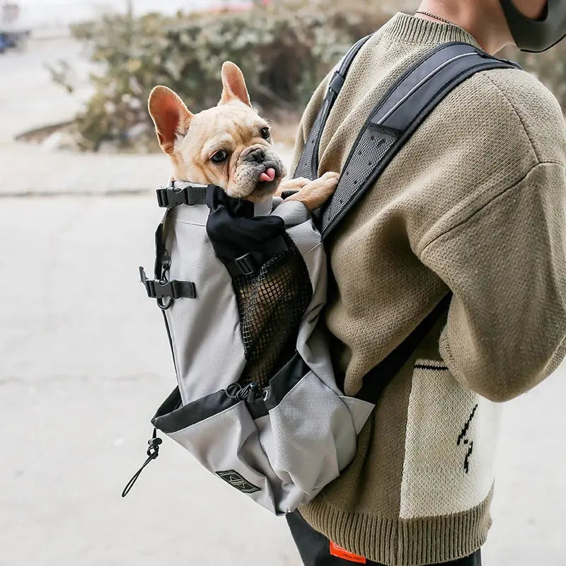 Pet Dog Carrier Bag Carrier For Dogs Backpack Out Double Shoulder Portable Travel Backpack Outdoor Dog Carrier Bag Travel - MaJuah