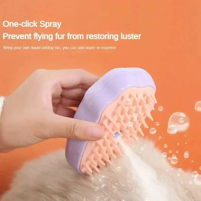 3 in 1 Pet Comb Brush Electric Spray Cat Steam Brush Spray Cat Hair Brushes for Massage Pet Float remover Cat Supplies - MaJuah