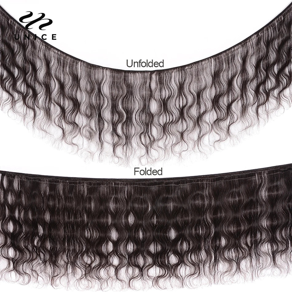 UNICE Hair Body Wave Human Hair Bundles Brazilian Virgin Hair Bundles Natural Color 100% Human Hair Weave 1/3/4 Bundles Deal