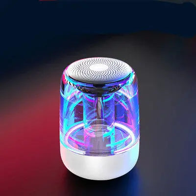 Portable Speakers Bluetooth Column Wireless Bluetooth Speaker Powerful Bass Radio with Variable Color LED Light - MaJuah