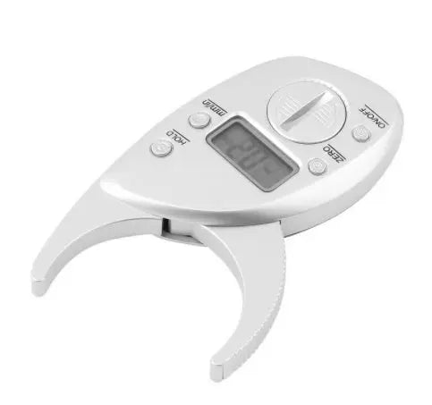 Digital Body Fat Caliper Skinfold Caliper LCD Display Analyzer Tape Measure Pack Slimming Scales Loss Weight Anti-slip Handle - MaJuah