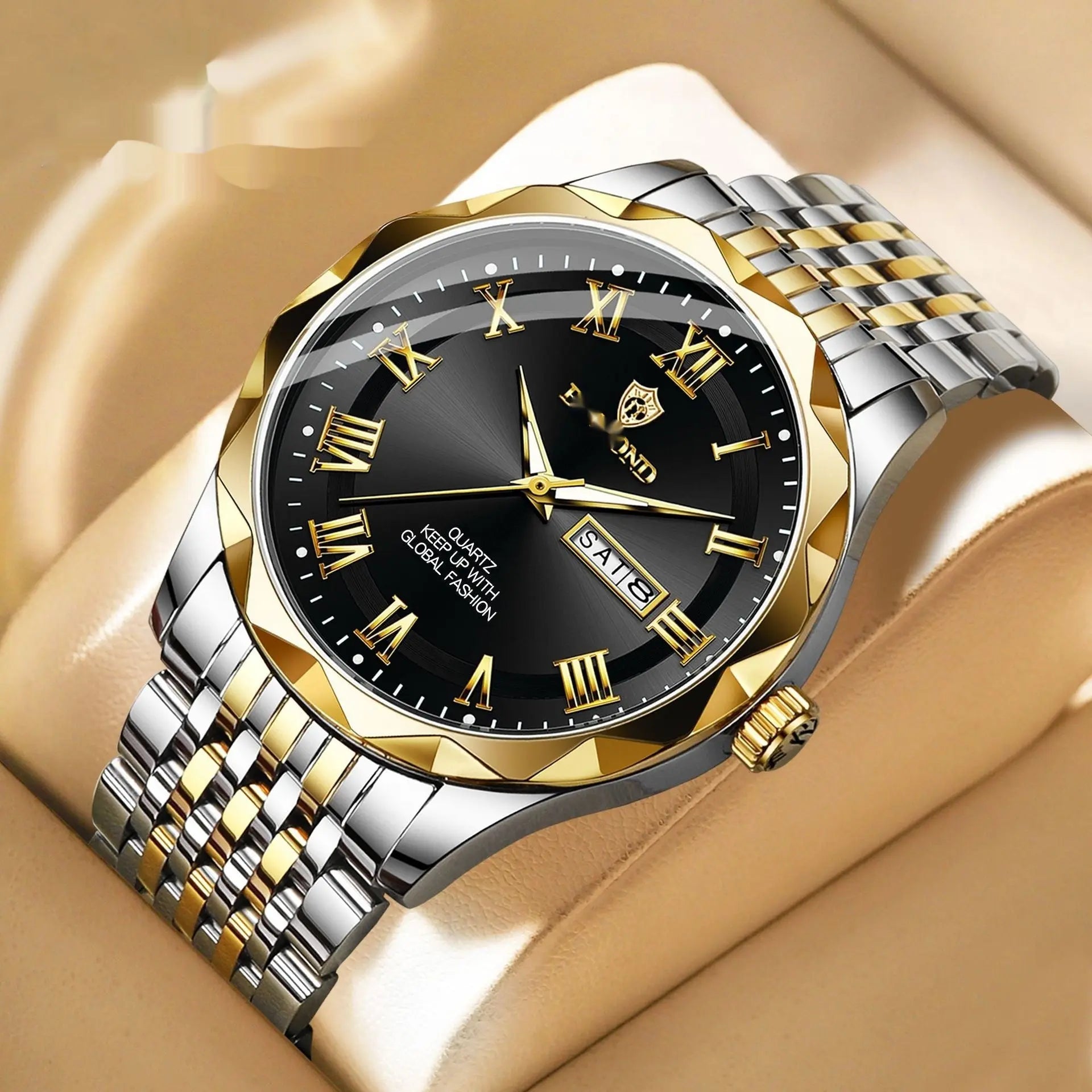 Fashion Double Calendar Quartz Watch Waterproof Men's Watch - MaJuah