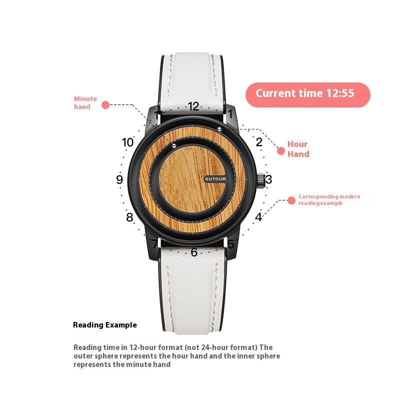 Simple Magnetic Steel Ball Magnetic Watch