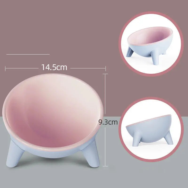 Cat Dog Bowl With Stand Pet Feeding Food Bowls Dogs Bunny Rabbit Nordic Color Feeder Product Supplies Pet Accessories - MaJuah