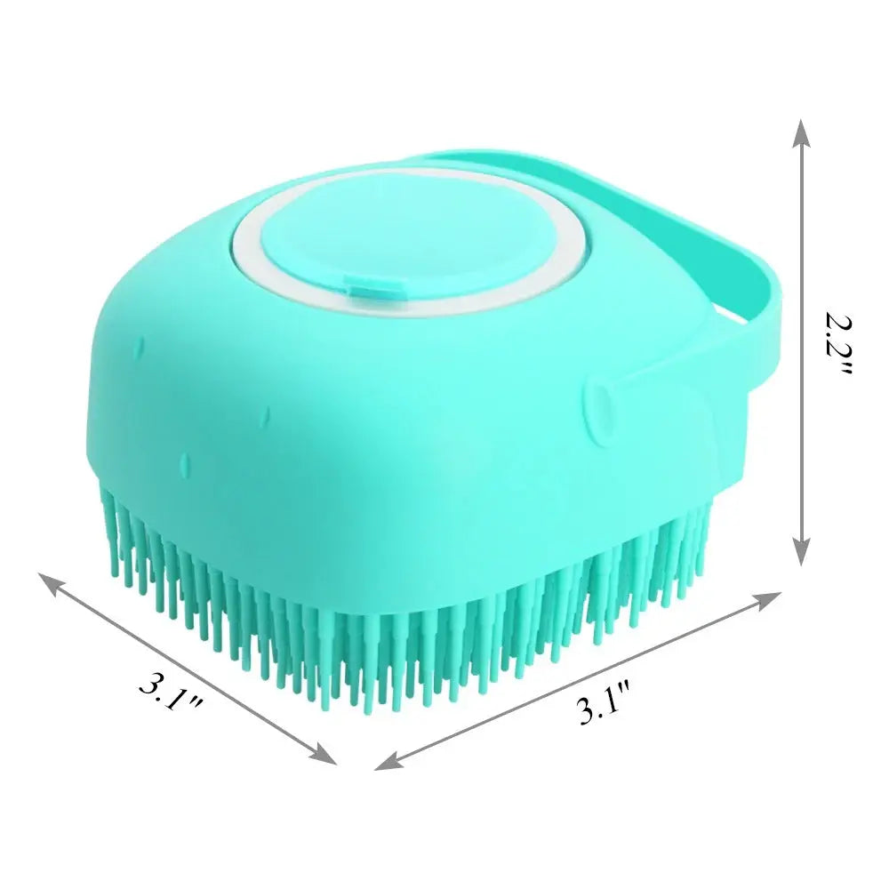Pet Dog Shampoo Massager Brush Cat Massage Comb Grooming Scrubber Shower Brush For Bathing Short Hair Soft Silicone Brushes - MaJuah