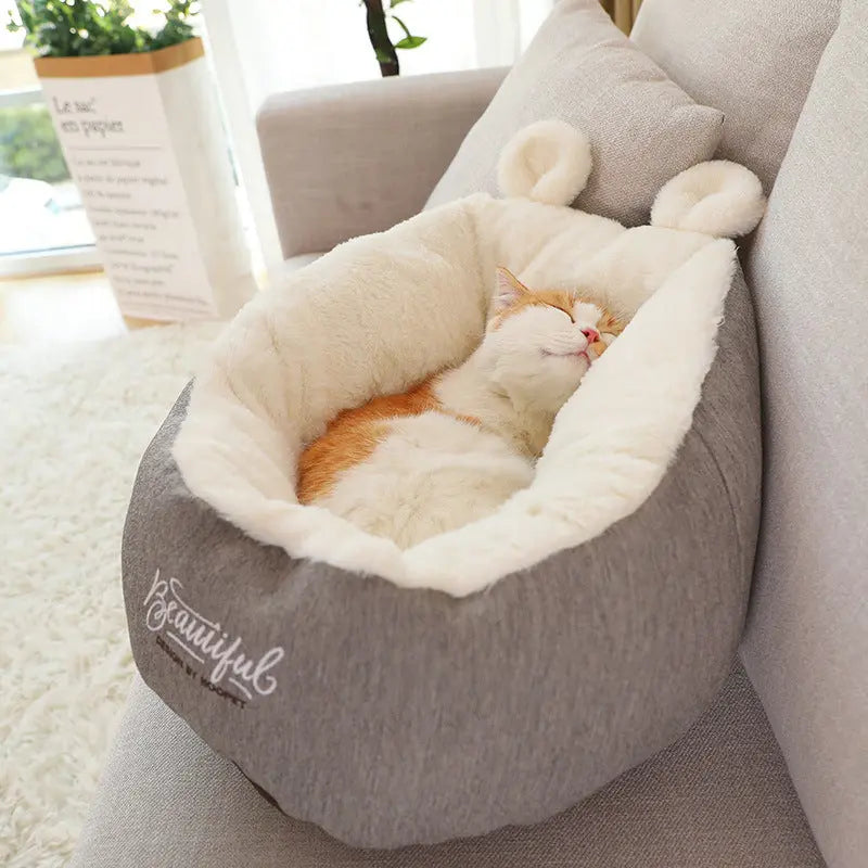 Pet Dog Bed Warming Soft Sleeping Bag Cushion Puppy Kennel - MaJuah
