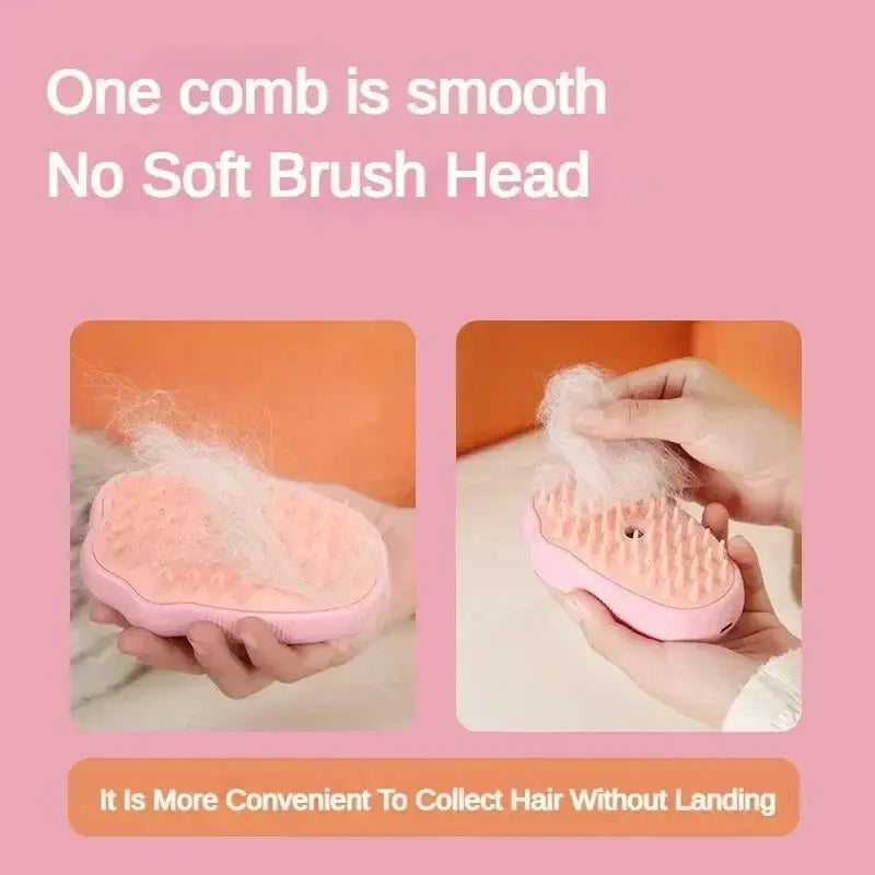 3 in 1 Pet Comb Brush Electric Spray Cat Steam Brush Spray Cat Hair Brushes for Massage Pet Float remover Cat Supplies - MaJuah