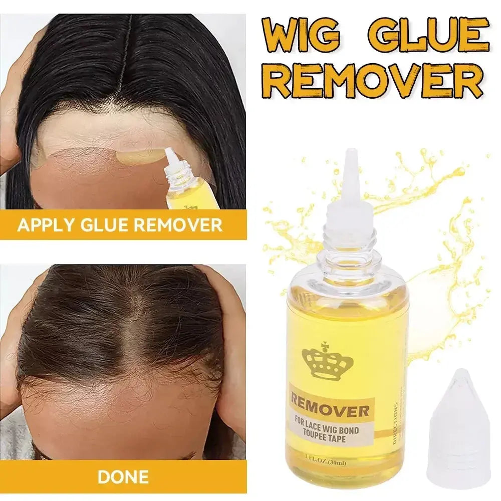 Wig Glue Bold HOLD Lace Glue for Wigs Waterproof Lace Wig Glue Adhesive + Hair Wax Stick for Wig Edge Control Gel Stick+Remover - MaJuah
