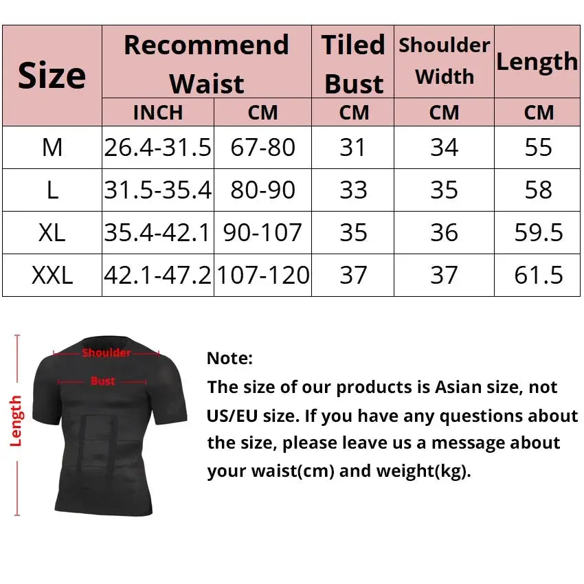 Slim Fit Men's Compression Body Shaper - MaJuah