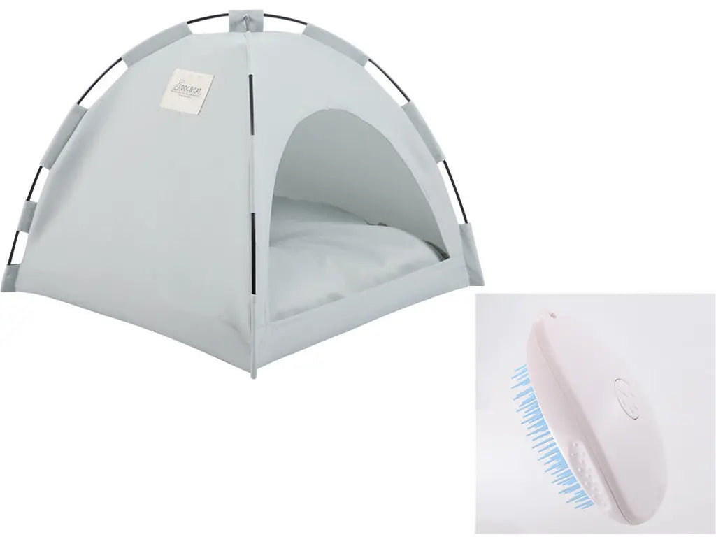 Cat Tent Cooling Mat  Dog House Pet Sofa Camping Dog Bed With Cushion For Dog Kennel Indoor Cat Nest Cat Bed Pets Products - MaJuah