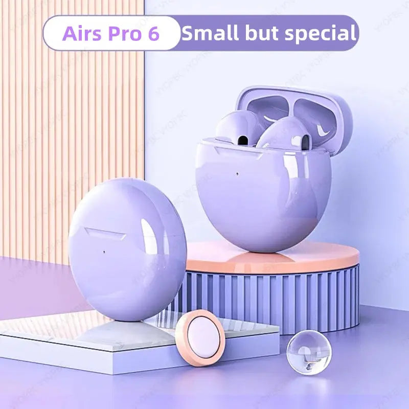 Original Air Pro 6 TWS Wireless Bluetooth Earphones Mini Pods Earbuds Earphone Headset For Xiaomi Android Apple iPhone Headphone - MaJuah