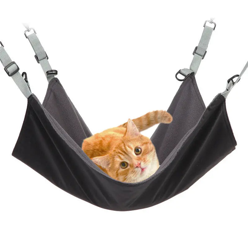 Small Cat And Dog Hanging Hammocks Can Be Used The Four Seasons With Plush And Waterproof Nylon Layer For Hanging Pet Supplies Pet Products - MaJuah