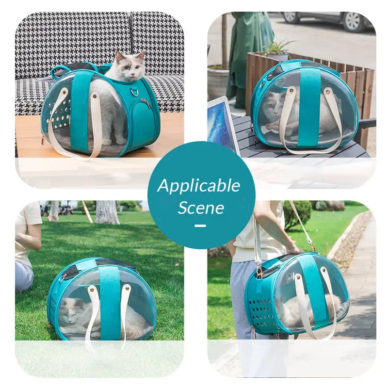 Double Fish Transparent Dog Bag Puppy Cat Cane Backpack Accessory Things Accessoires Bag Products Small Cage Pet Animal Seat Bed Double Fish Transparent Dog Bag Puppy Cat Cane Backpack Access - MaJuah