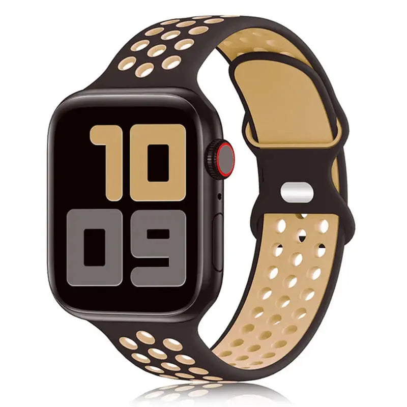 Silicone Strap for Apple Watch Band Ultra 2 49mm 38mm 42mm Sport Bracelet iWatch Series 9 8 7 41mm 45 mm 7 6 SE 5 4 3 44mm 40mm - MaJuah