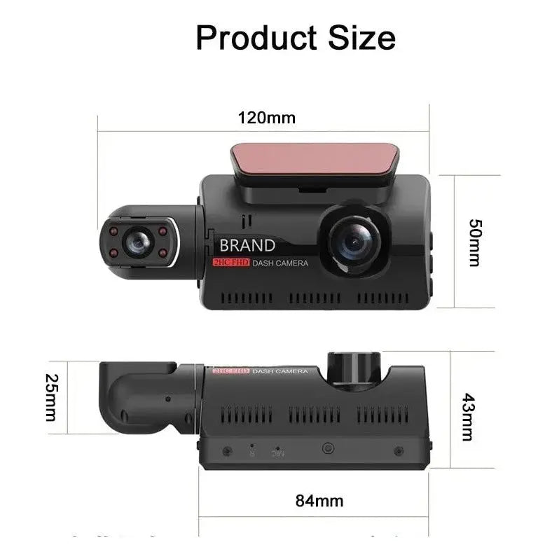 1080P Dual Lens Car DVR Dash Cam Video Recorder G-Sensor Front And Inside Camera - MaJuah