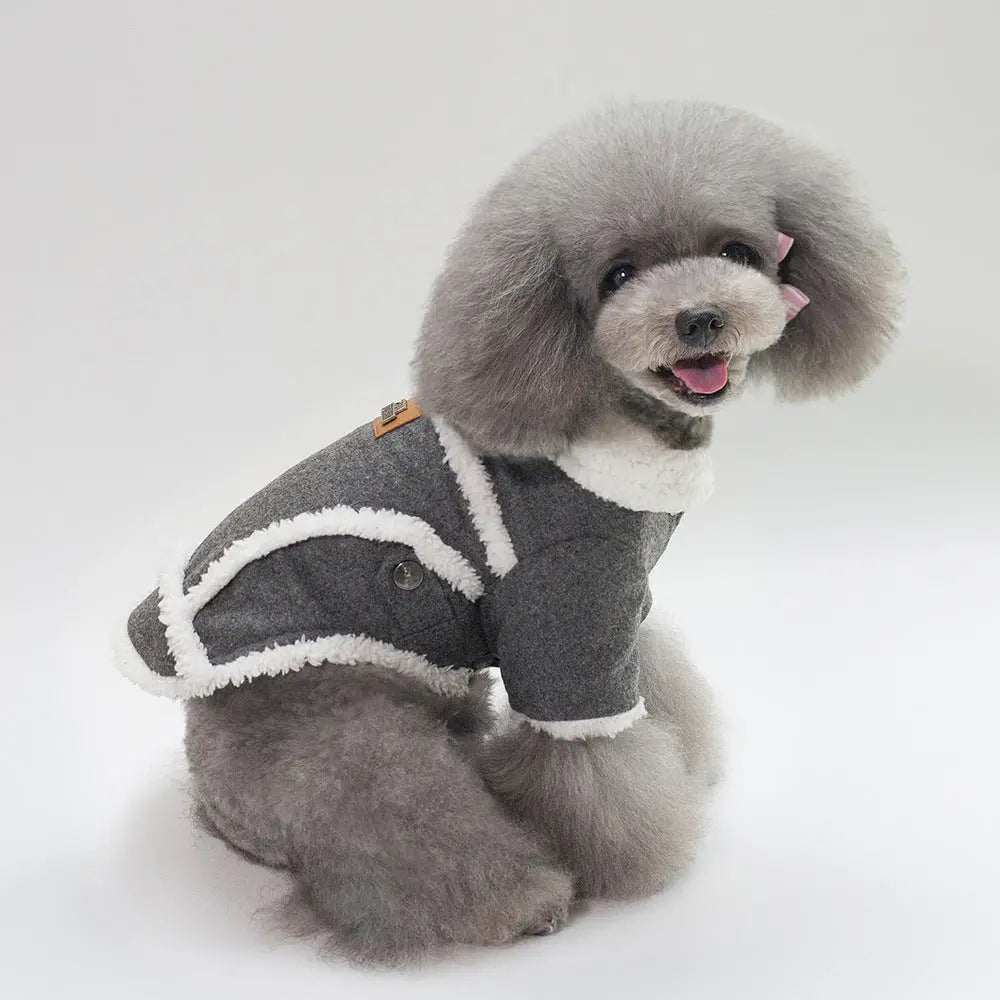 Dog Clothes Winter Pet Dog French Bulldog Jacket Thick Warm Dog Coat - MaJuah
