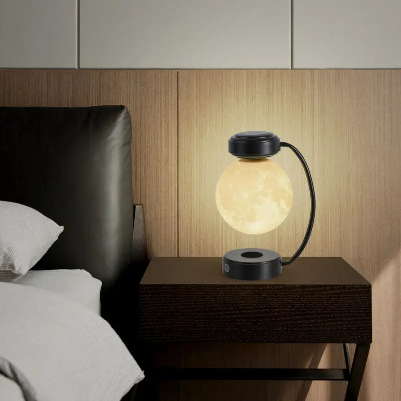 3D LED Moon Night Light Wireless Magnetic Levitating Rotating Floating Ball Lamp For School Office Bookshop Home Decoration - MaJuah