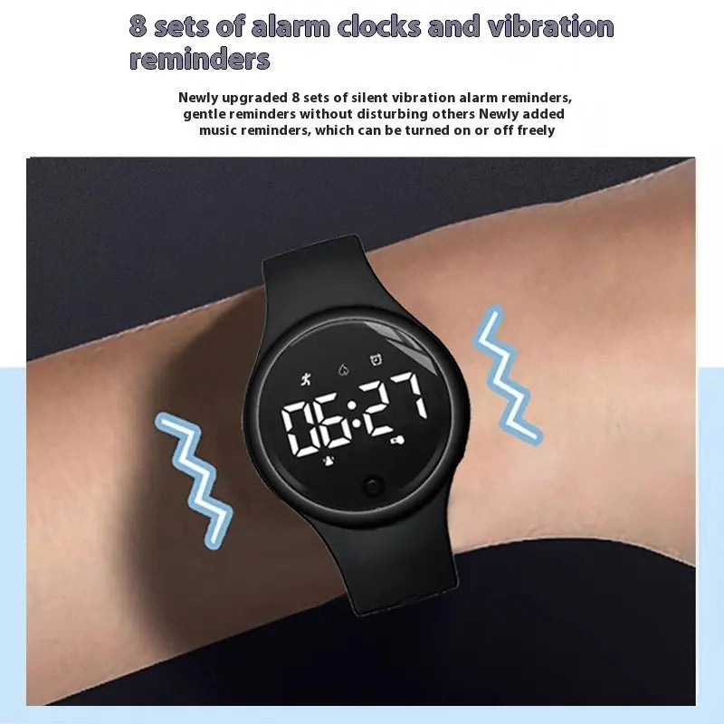 Electronic Watch Male Junior High School Student Female Silent Vibration Alarm Clock - MaJuah