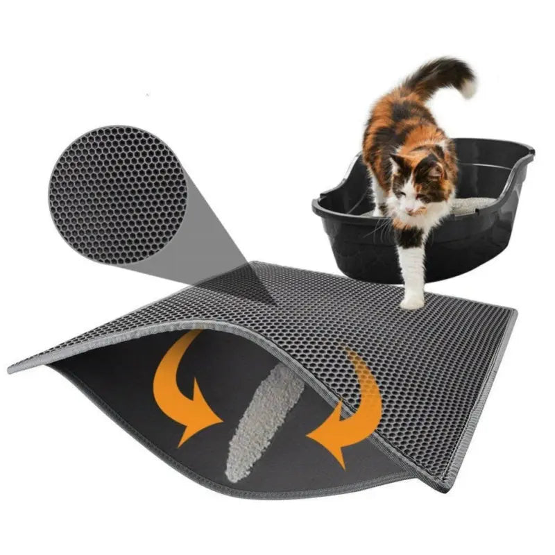 Cat Litter Pad Honeycomb Cat Pad Waterproof Urine Proof Pad Pet Supplies - MaJuah
