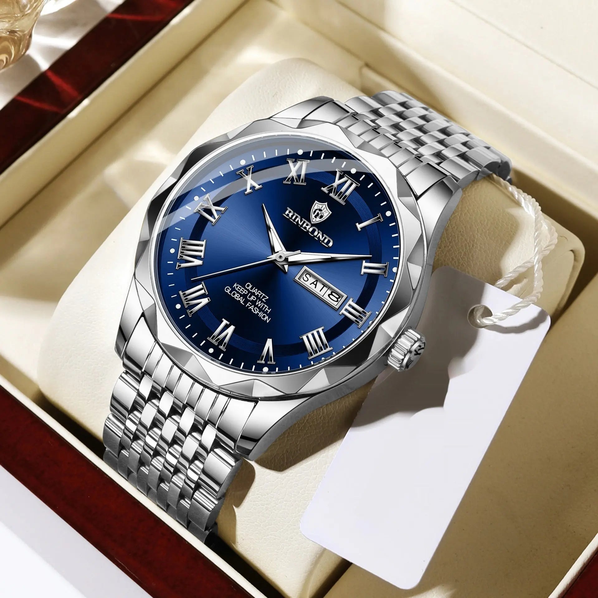 Fashion Double Calendar Quartz Watch Waterproof Men's Watch - MaJuah