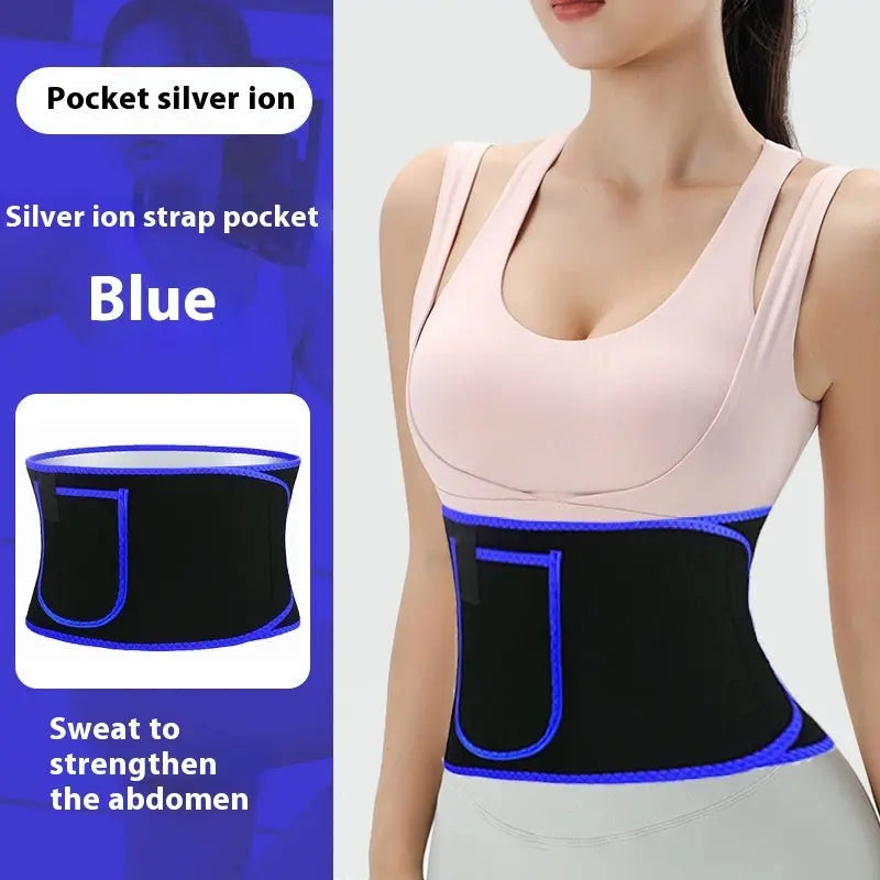 Violently Sweat Waistband Exercise Fitness Belly Contracting Weight Loss Waist Support Trainer - MaJuah