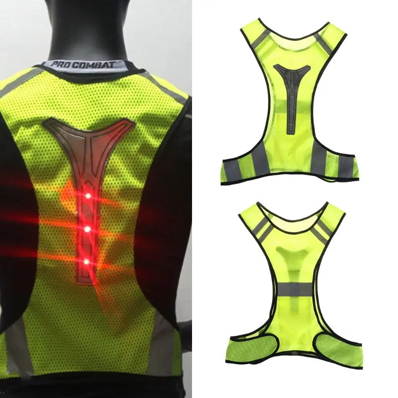 Fluorescent vest LED light reflective vest - MaJuah