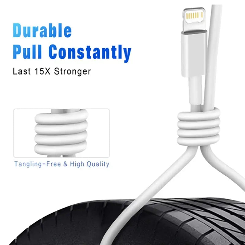 Fast charging USB cable for iPhone series 14 13 12 11 10 9 8 7 6 XR SE - MaJuah
