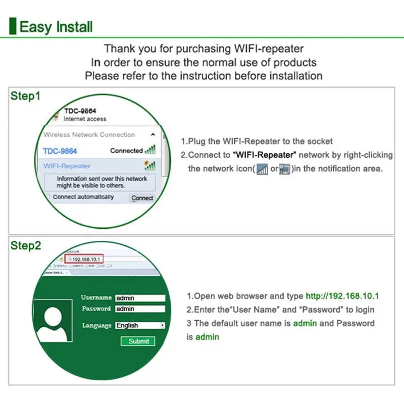 Wifi Repeater Wifi Signal Amplifier - MaJuah