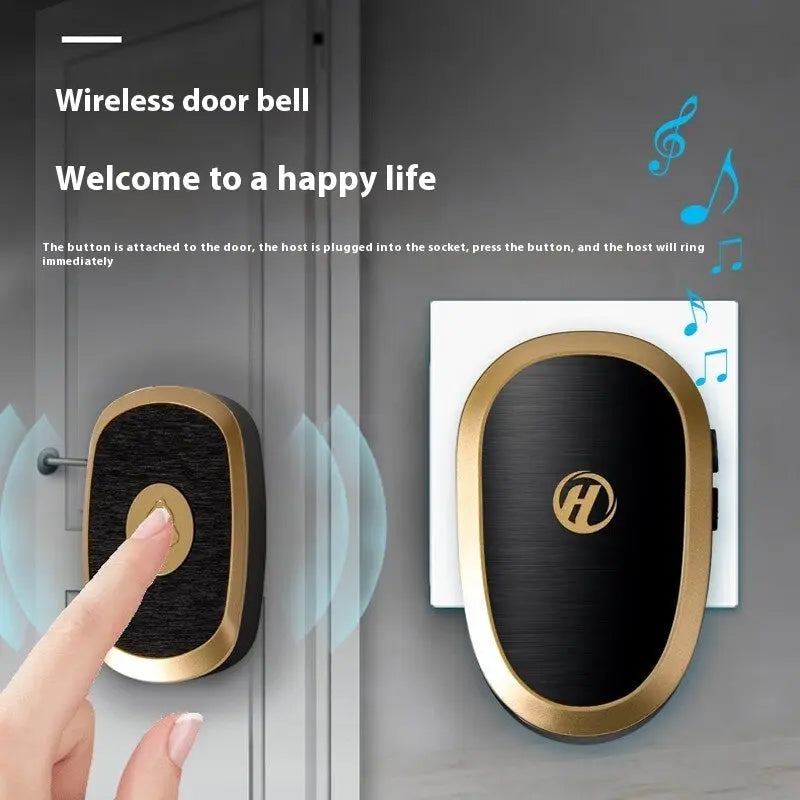 Doorbell Wireless Home Electronic Ultra Distance Unlimited Villa Waterproof Remote Control - MaJuah