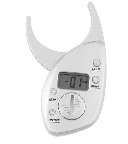 Digital Body Fat Caliper Skinfold Caliper LCD Display Analyzer Tape Measure Pack Slimming Scales Loss Weight Anti-slip Handle - MaJuah