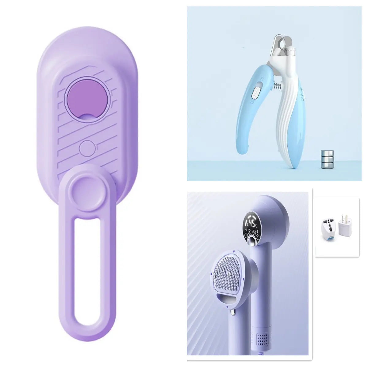 Pet Nail Clippers Dog Nail Clippers Cat Nail Clippers LED Electric Nail Grinder Pet Supplies LED Light Pet Nail Clippers - MaJuah