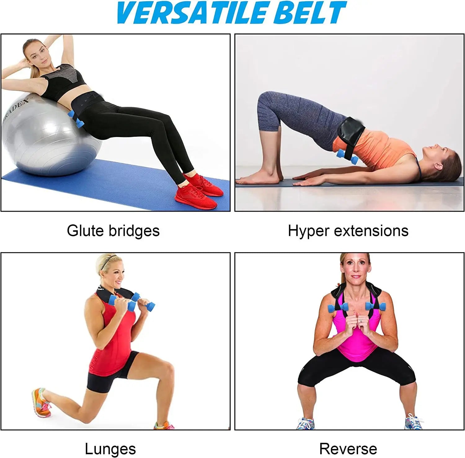 Thrust Trainer Weight-bearing Fitness Dumbbell Exercise Hip Thrust Belt - MaJuah