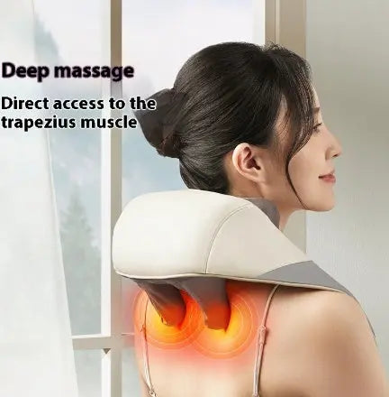 Free Hands Rubbing Clip Massage Shoulder And Neck Waist Back Electric Massager - MaJuah