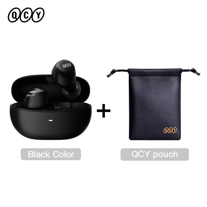 QCY HT07 ANC Wireless Earphones 40dB Noise Cancelling TWS Earbuds 6 Mic AI HD Call Bluetooth 5.2 HiFi Headphone 32H Playback, Ships From - CHINA