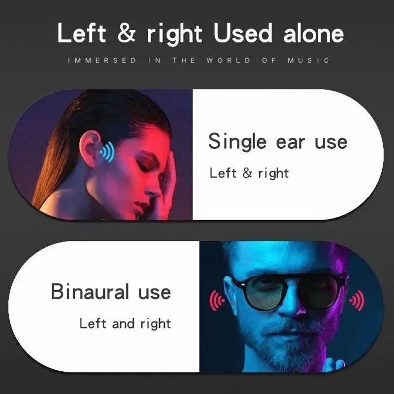 New Original T75 Bone Conduction Wireless Bluetooth 5.3 Headphones Sports Earphones HiFi Sound Quality Waterproof TWS Headset - MaJuah