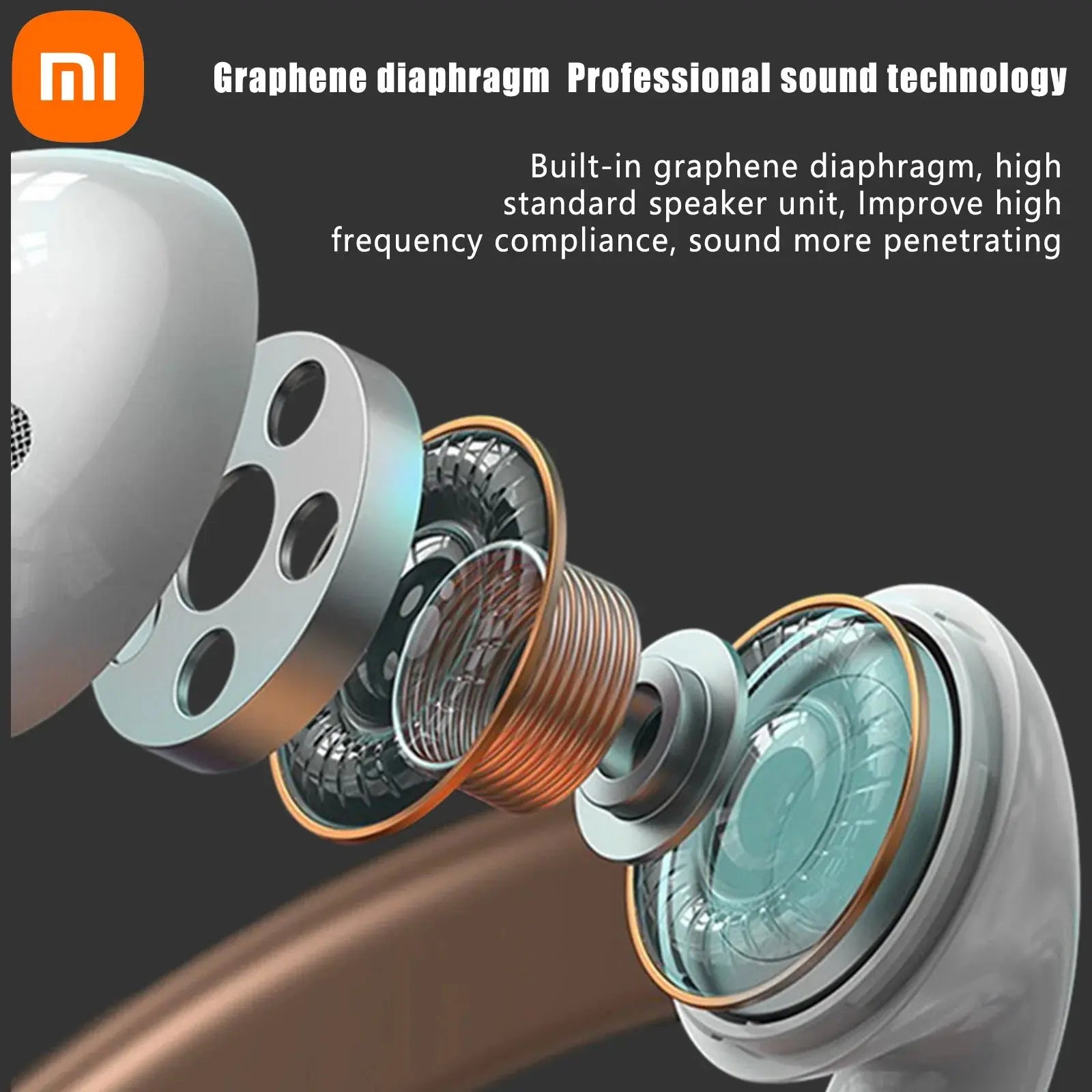 XIAOMI AP05 True Wireless Earphone Buds5 HIFI Stereo Sound Bluetooth5.3 Headphone MIJIA Sport Earbuds With Mic For Android iOS - MaJuah