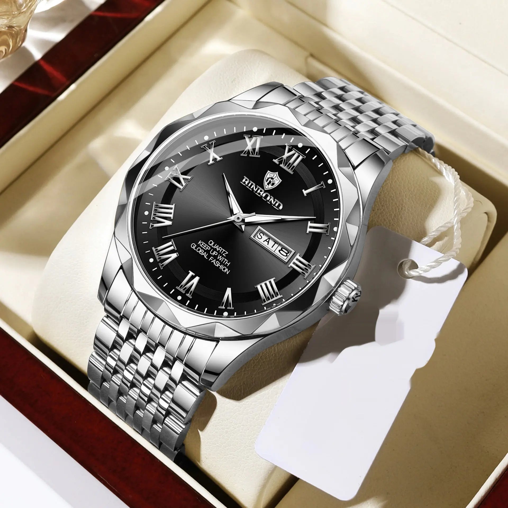 Fashion Double Calendar Quartz Watch Waterproof Men's Watch - MaJuah