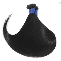 10-36inch Brazilian Straight 100% Raw Human Hair Extension Bundles Natural Color Remy