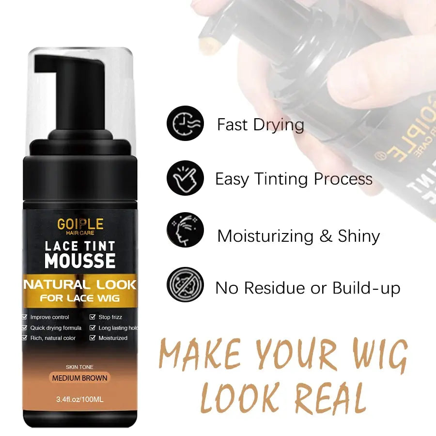 GOIPLE Edge Control Wax Stick Kit for Slick Baby Hair Lace Wig Extensions Adhesive Glue Gel Hair Tool Melting Spray Tint Mousse - MaJuah