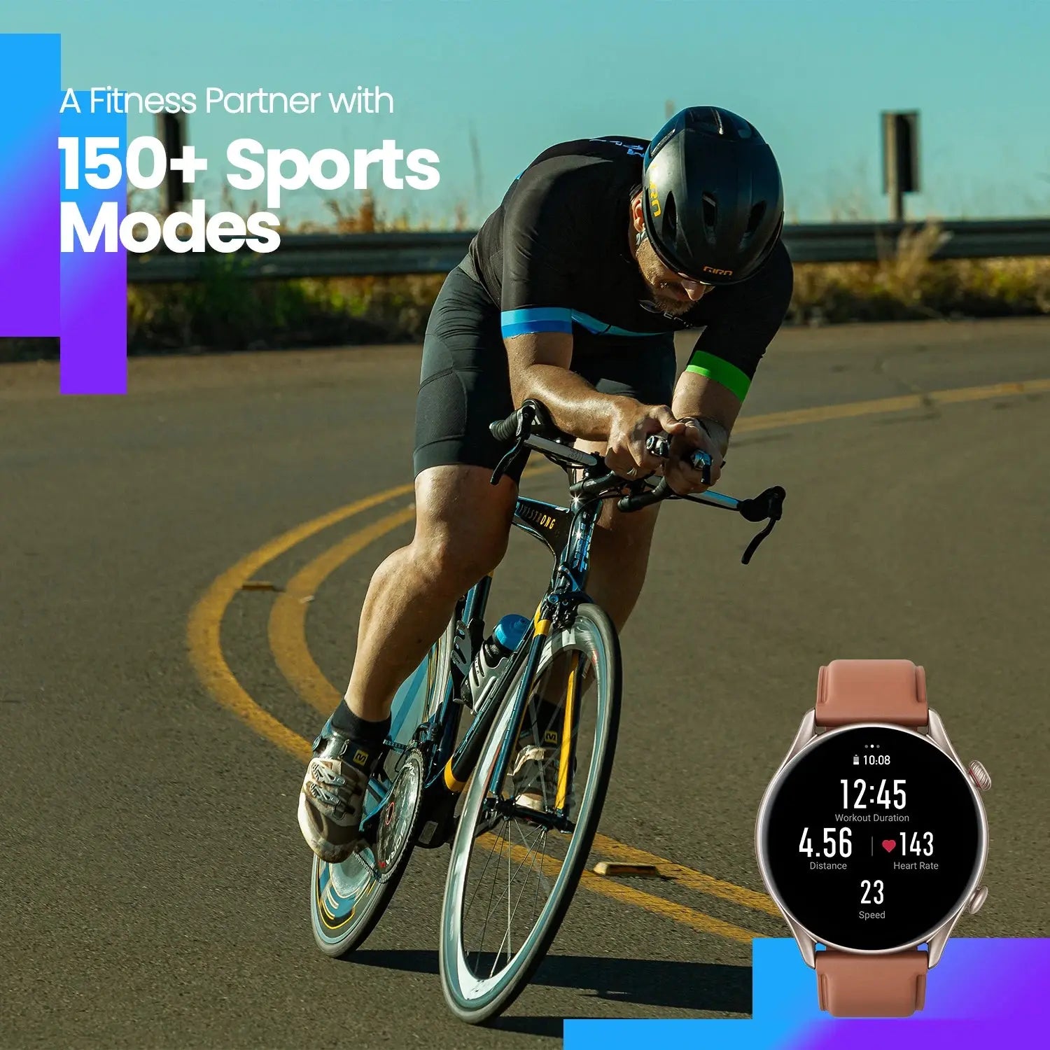 Amazfit GTR 3 Pro GTR3 Pro GTR-3 Pro 46mm Smartwatch AMOLED Display Zepp OS App 12-day Battery Life Watch for Andriod - MaJuah