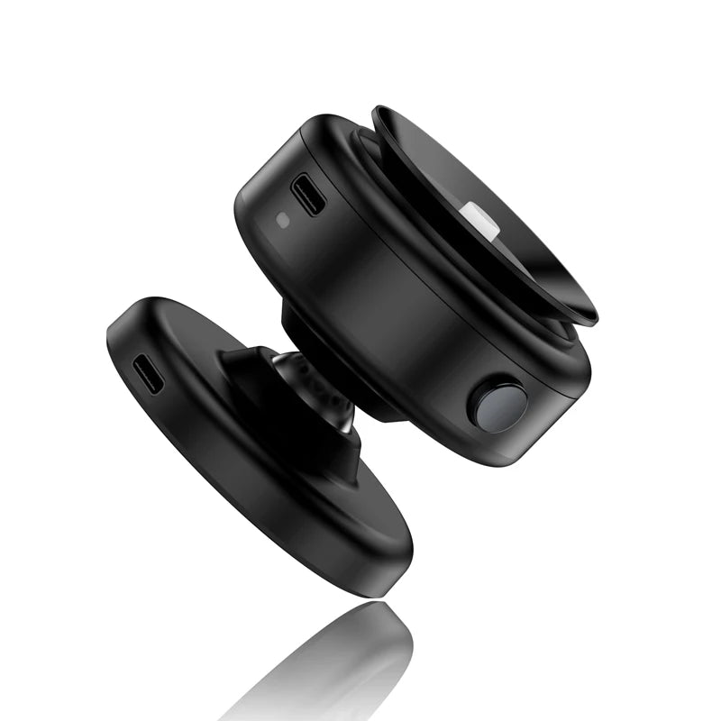 Support wireless charging 360 ° rotatable vacum car holder for iPhone Samsung Xiaomi magnetic car mount vacuum phone holder